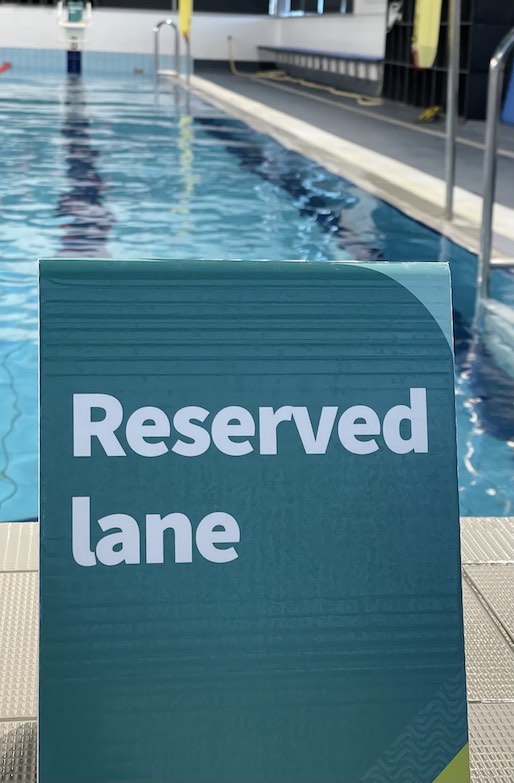 Lane reserved sign